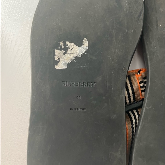 Burberry Icon Striped Sandals Woman’s Size 41 - Picture 5 of 5
